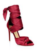 Alexandre Birman Katherine Silk Ankle-wrap Sandals