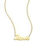 Roberto Coin Tiny Treasures 18k Yellow Gold Love Letter Necklace