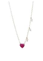 Meira T 14k Yellow Gold, Ruby & Diamond Triplet Necklace