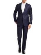 Armani Collezioni Slim-fit Tonal Striped Wool Suit