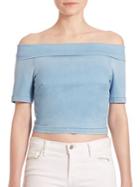 3x1 Off-the-shoulder Cropped Top