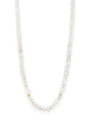 Lena Skadegard Meli Moonstone & 18k Yellow Gold Beaded Strand Necklace