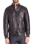 Hugo Boss Naris Quilted Leather Jacket