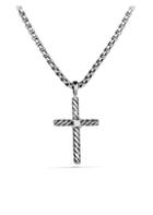 David Yurman Cable Classics Cross Diamond Necklace