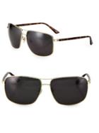 Gucci 66mm Tortoise Caravan Sunglasses