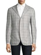 Eidos Slim-fit Tri-windowpane Donegal Wool Sportcoat