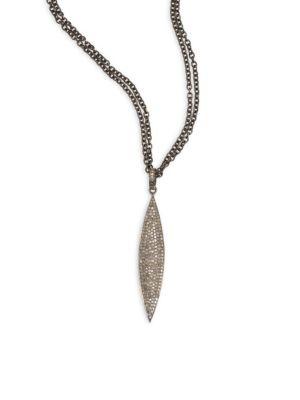 Nina Gilin Diamond Marquis Pendant Necklace