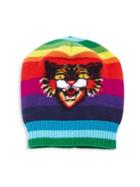 Gucci Multicolor Angry Cat Wool Hat