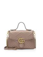 Gucci Marmont Leather Top Handle Bag