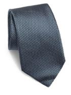 Corneliani Solid Quilted Silk Tie