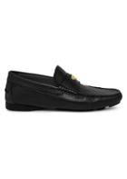 Versace Carpa Leather Driving Loafers