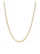 David Yurman Small Box Chain Necklace In Gold