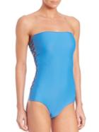Mikoh Swimwear One-piece Macrame Swimsuit
