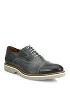 Saks Fifth Avenue Collection Burnished Cap Toe Leather Oxfords