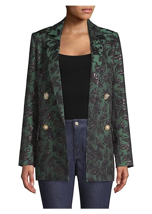 Mother Of Pearl Francis Jacquard Double Breasted Blazer