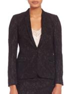 The Kooples Jewel Buttoned Lace Jacket
