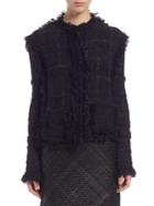 Lanvin Fringed Tweed Jacket