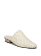 Vince Galena Leather Basket Weave Mules