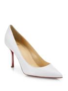 Christian Louboutin Decoltish 85 Leather Point Toe Pumps