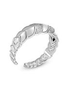 John Hardy Legends Naga Sterling Silver & Diamonds Cuff