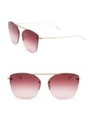 Oliver Peoples Ziane, 61mm, Gradient Square Sunglasses