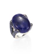 John Hardy Batu Classic Sodalite & Blue Sapphire Celestial Orb Ring