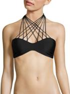 Mikoh Swimwear Kahala Skinny String Bikini Top