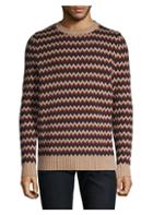 A.p.c. Chevron Stripe Wool Sweater