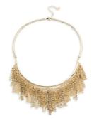 Abs By Allen Schwartz Jewelry Chain And Pave Fringe Frontal Necklace