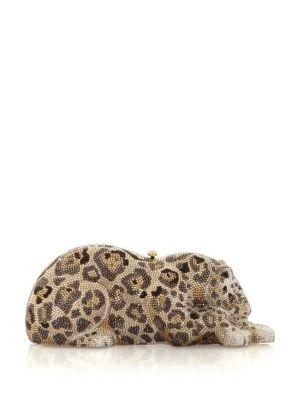 Judith Leiber Wildcat Crystal Clutch