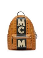 Mcm Studded Logo Backpack