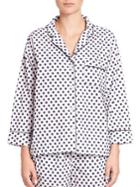 Sleepy Jones Printed Marina Cotton Pajama Shirt