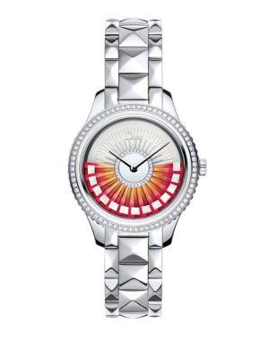 Dior Dior Viii Grand Bal Limited-edition Diamond & Stainless Steel Bracelet Watch
