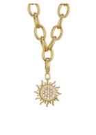 Roberto Coin Princess Charms 18k Yellow Gold & Diamond Sun Pendant