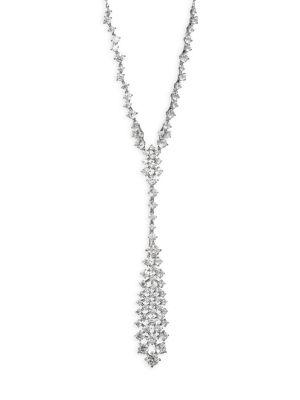 Adriana Orsini Leia Swarovski Crystal Frontal Drop Necklace