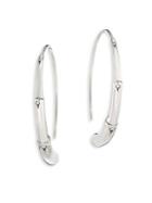 John Hardy Bamboo Large Sterling Silver Hoop Earrings