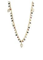 Shana Gulati Cabrini Sliced Raw Diamond & Gemstone Necklace