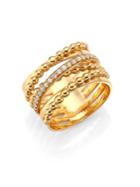 Hueb Bubbles Diamond & 18k Yellow Gold Ring