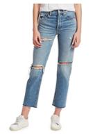 Re/done Stovepipe Distressed Jeans