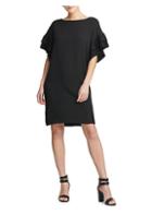 Donna Karan New York Pleated Sleeve Shift Dress