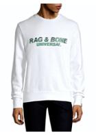Rag & Bone Logo Glitch Cotton Sweatshirt