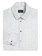 Giorgio Armani Chevron Regular-fit Dress Shirt