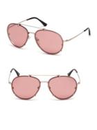 Tom Ford Dickon 59mm Aviator Sunglasses