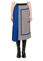 Givenchy Pleated Printed Silk Crepe De Chine Skirt