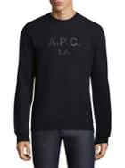 A.p.c. Noir Cotton Sweatshirt