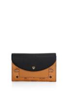 Mcm Visetos Logo Leather Flap Wallet