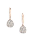 Monica Vinader Nura Small Diamond Pebble Drop Earrings