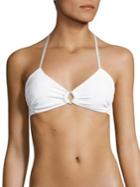 Malia Mills Raquel Ring Front Knit Bikini Top