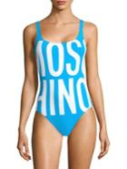 Moschino One-piece Logo Swimsuit