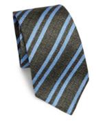 Kiton Scratch Stripe Silk Tie